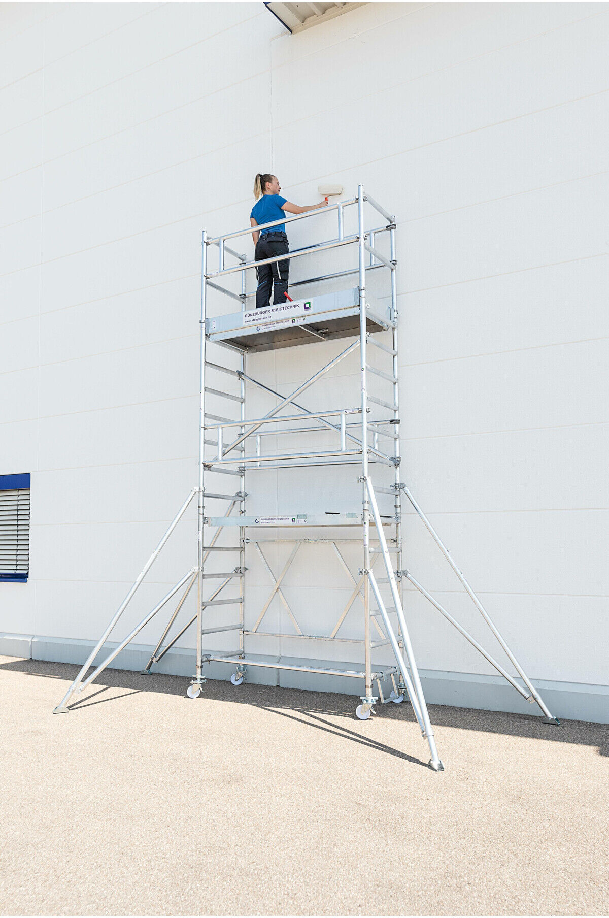 MUNK Klappgerüst Plattform-Höhe 4,80 m Größe 0,75 m x 1,80 m (115148)