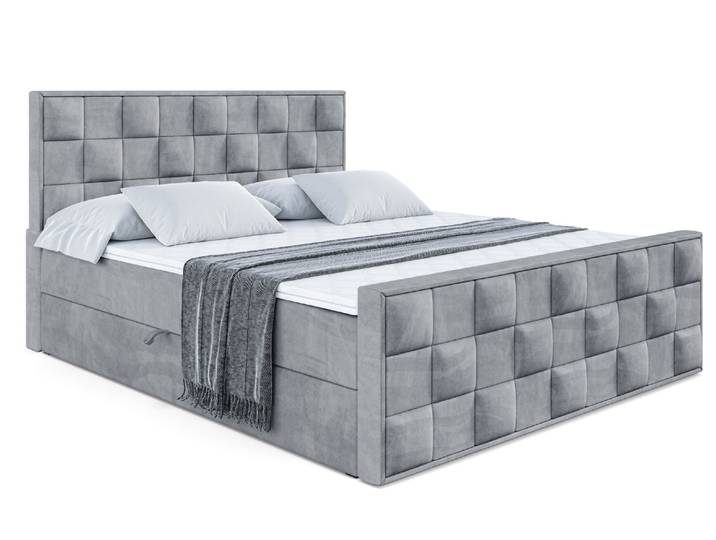Boxbett ZAFIRA 120x200 cm Grau - Casablanca 2314
