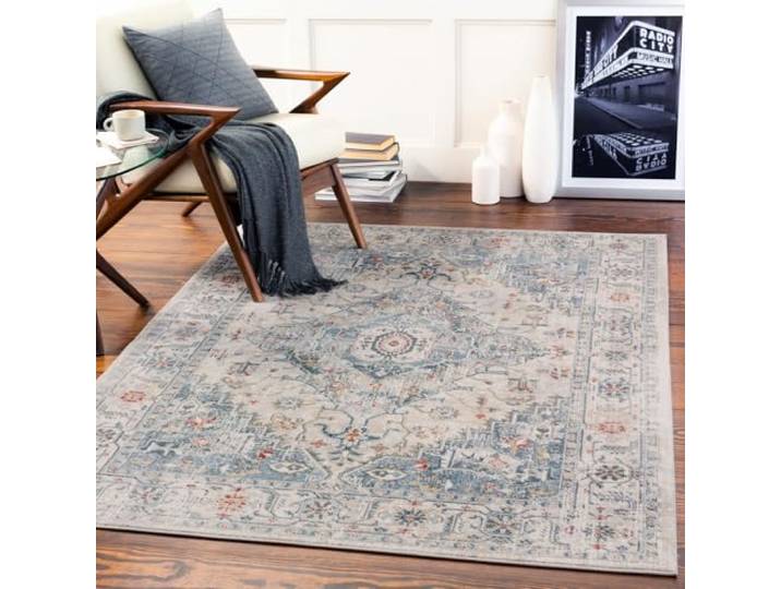 Livabliss Dalila London Vintage Teppich 160x220 cm – Grau, Blau