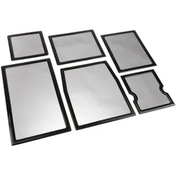 DEMCiflex Staubfilter Set für Cooler Master HAF XM, PC Lüfter Zubehör, Schwarz