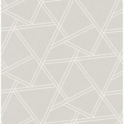 Seabrook Designs Melesina Railroad Geometric Unpasted Wallpaper