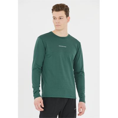 Langarmshirt ENDURANCE "Toko", Herren, Gr. XL, grün, 90% Polyester, 10% Elasthan, unifarben, normal, Rundhals, Shirts Langarmshirt, in dehnbarer Qualität dank 4-Wege-Stretch
