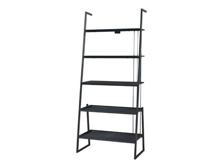 Étagère - HELLOSHOP26 - Étagère échelle - 5 tablettes - Métal noir - Design intemporel