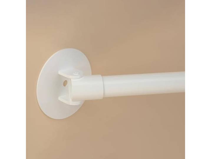 xcfhRTdxf Kleiderstange, Flanschverstellbare Kleiderstange for abgewinkelte Wand, Verstellbarer Winkel(White,130-210cm(51 -82 ))