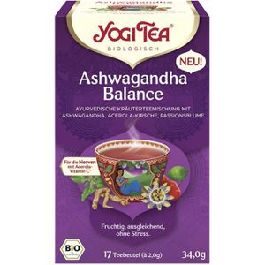 YogiTea Tee Ashwagandha Balance, BIO, Kräutertee, 34 g, 17 Beutel