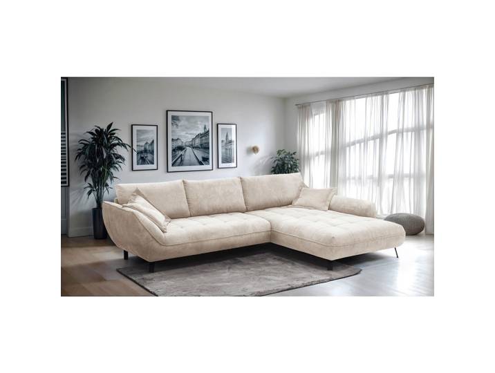 Ecksofa Biarritz, Beige Schenkel: 324x204 cm