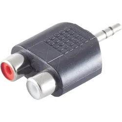 SHVP BS57090 - Klinkenstecker Stereo 3,5mm auf 2 Cinchkupplungen