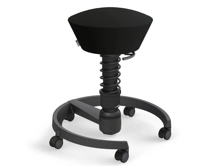 AERIS SWOPPER MEDIFLEX MIT ROLLEN - Swopper Gestell Schwarz Kunstleder Mediflex Schwarz