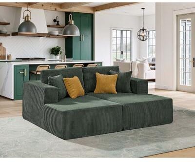 "58.8"" Chesterfield Sofa Velvet For Living Room, 2 Seater Sofa Tufted Couch With Rolled Arms And Nailhead"