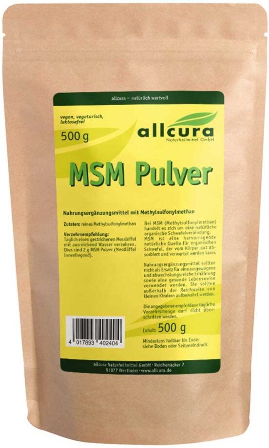 Msm Pulver Methylsulfonylmethan 500g