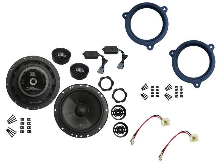 DSX JBL Lautsprecher Set für Dacia Dokker Stepway Bj 14-20 Tür vorne 720 W Auto-Lautsprecher (90 W)