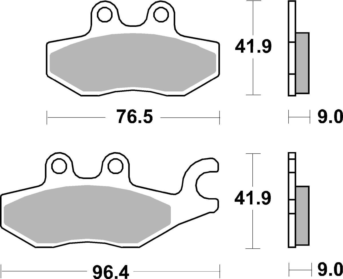 Jeu de plaquettes de frein BREMBO 07060