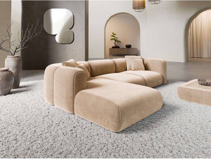 Ecksofa Venturia L-Form aus Stoff