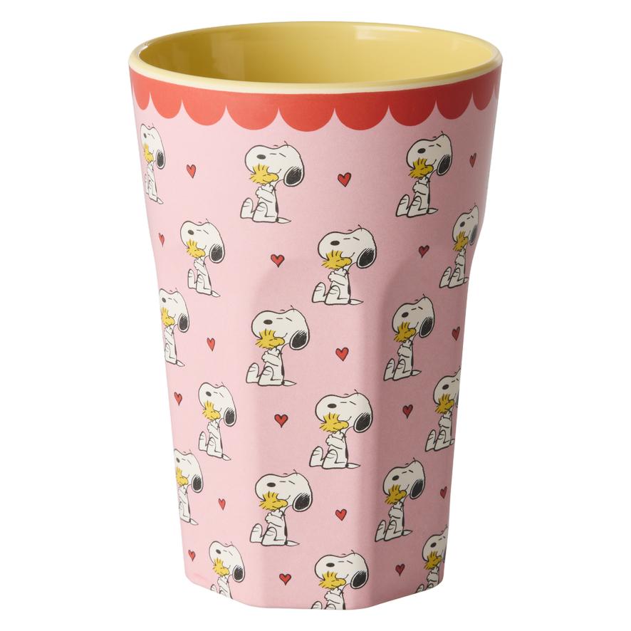 Rice - Melamine Cup with Snoopy Print - Pink - 400 ml (5708315276022)