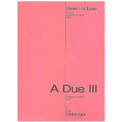 A DUE 3 FUER FAGOTT UND HARFE (1993), Fachbücher von Robert Hall Lewis