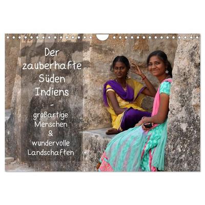 Der zauberhafte Süden Indiens (Wandkalender 2026 DIN A4 quer), CALVENDO Monatskalender