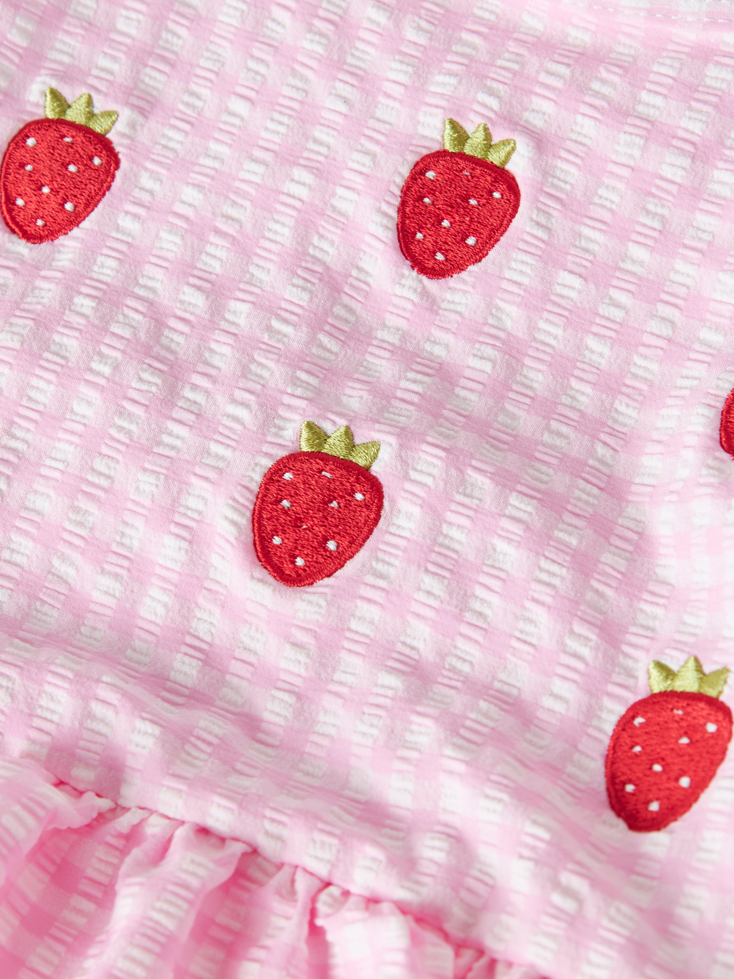Badeanzug NAME IT "NMFZAMMER SWIMSUIT", Mädchen, Gr. 86/92, N-Gr, rosa (cotton candy), Jersey, Elasthan, Polyamid, Polyester, gestreift, Badeanzüge Badeanzug, mit Stickerei und Rüschen cotton candy 86/92, N-Gr