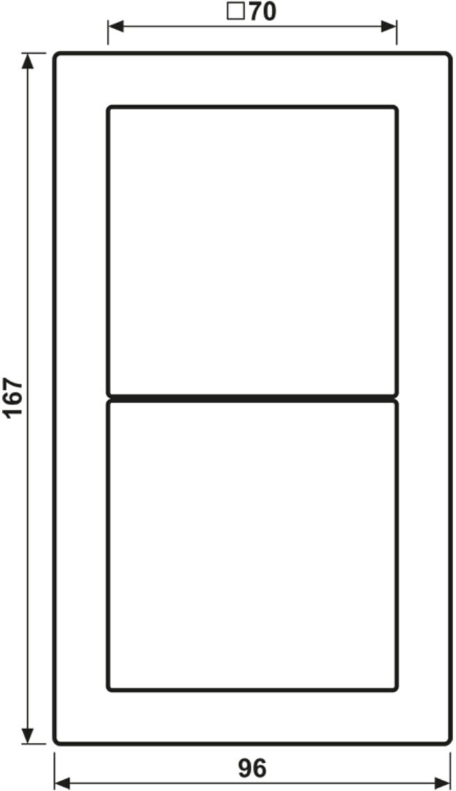 Jung Rahmen 2-fach aws waage/senkrecht LSD 982 WW (LSD982WW)