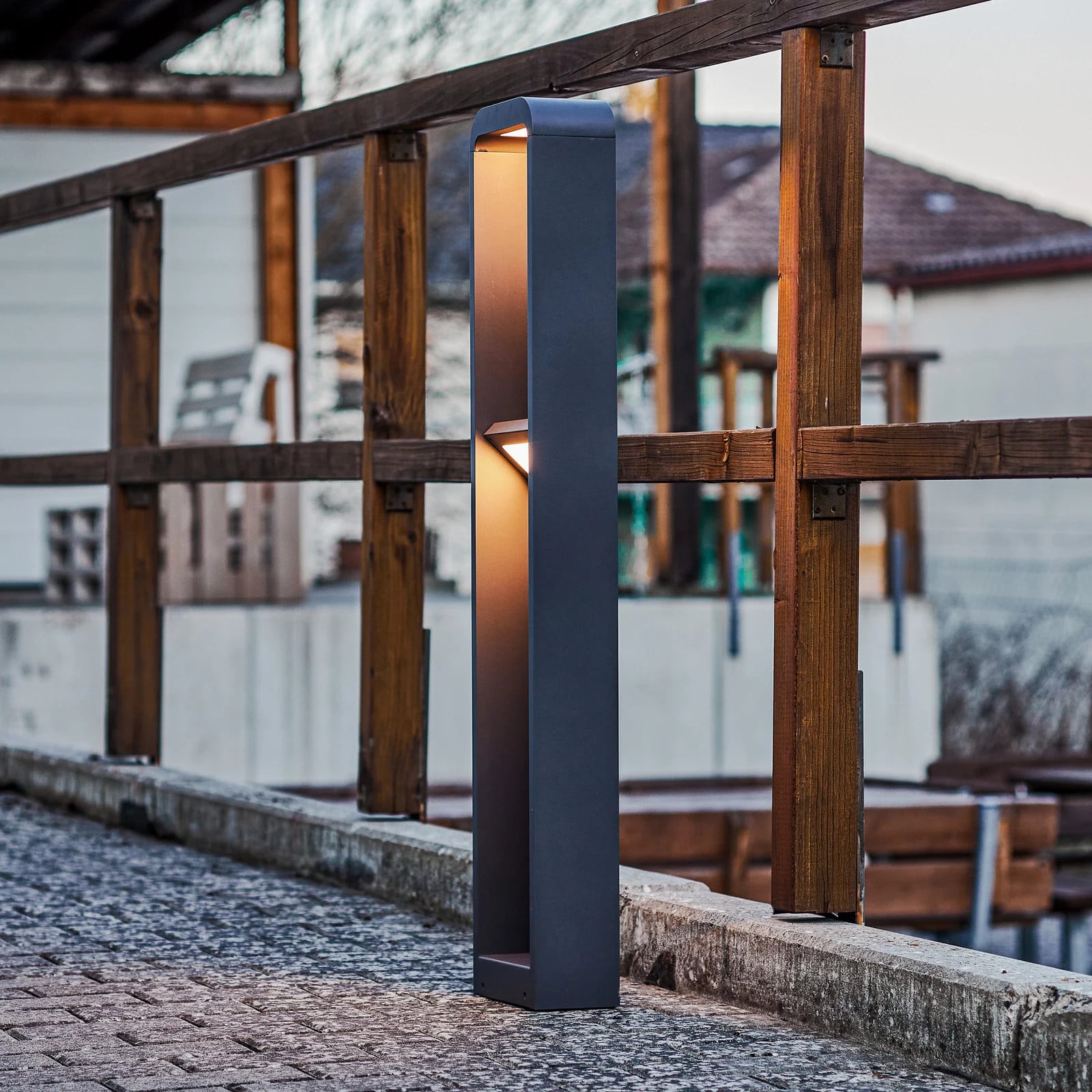 Lindby Darko LED Tuinlamp - Grijs - Aluminium - Modern - IP54