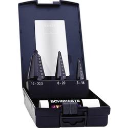 Exact 50118 Blechschälbohrersatz 3-30mm 3 BohrerHSS TiAlN plus6 HSS Schälbohrer-Set 3teilig TiAIN 3-Flächenschaft 1 Set
