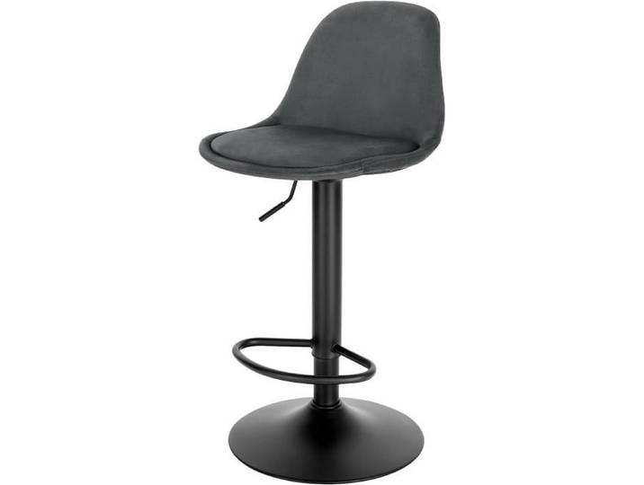 EUGAD Tabouret Bar Chaise Pivotante Tabouret de Bistrot Hauteur Réglable Tabouret de Comptoir Gris foncé E0AG0041-1