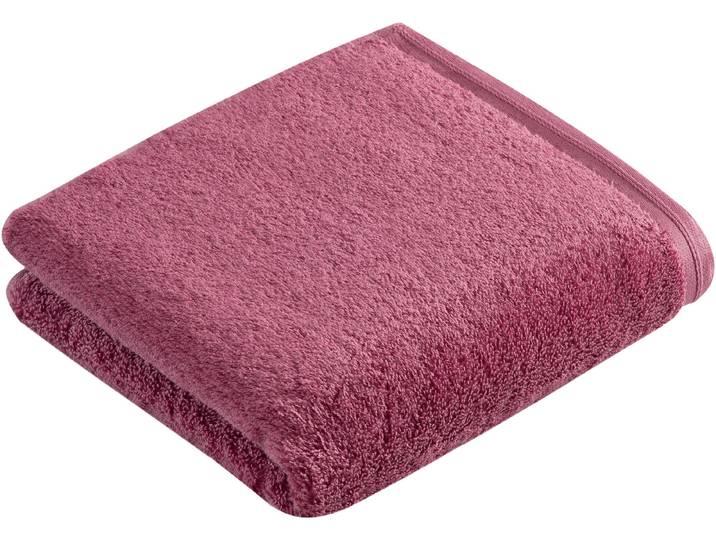Handtuch VOSSEN Vegan Life , schwarzberry, B:60cm L:110cm, Webfrottier, Obermaterial: 100% Baumwolle, Handtücher, Handtuch, 100% vegan