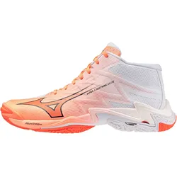 Mizuno Wave Lightning Elite Mid Volleyballschuhe 80 - flamingo coral/lava orange/whi 45