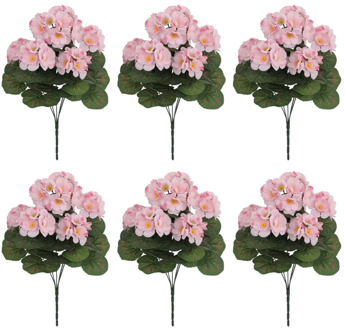 Dailygoods Nepbloem 6 Bundels UV-bestendig Kunstplanten Buiten Levensecht Ontwerp