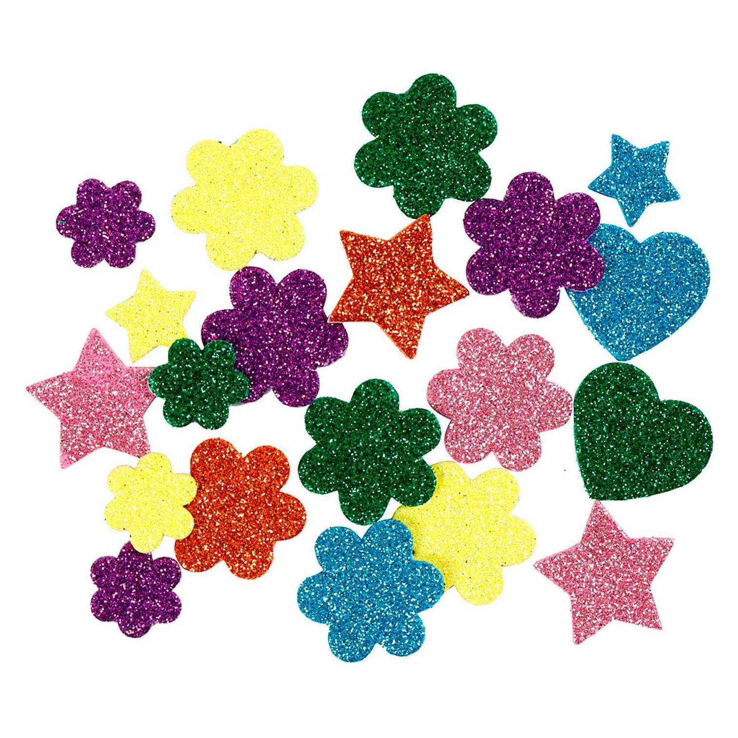 Creativ Company Foamvormen Glitter, 100st. (5707167914809)