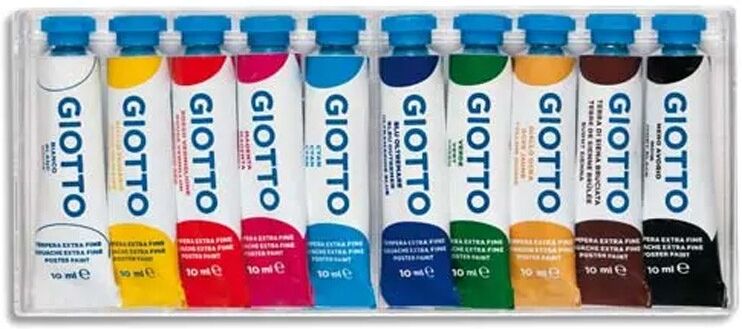 Coffret 10 Tubes Gouache 10 Ml - Giotto