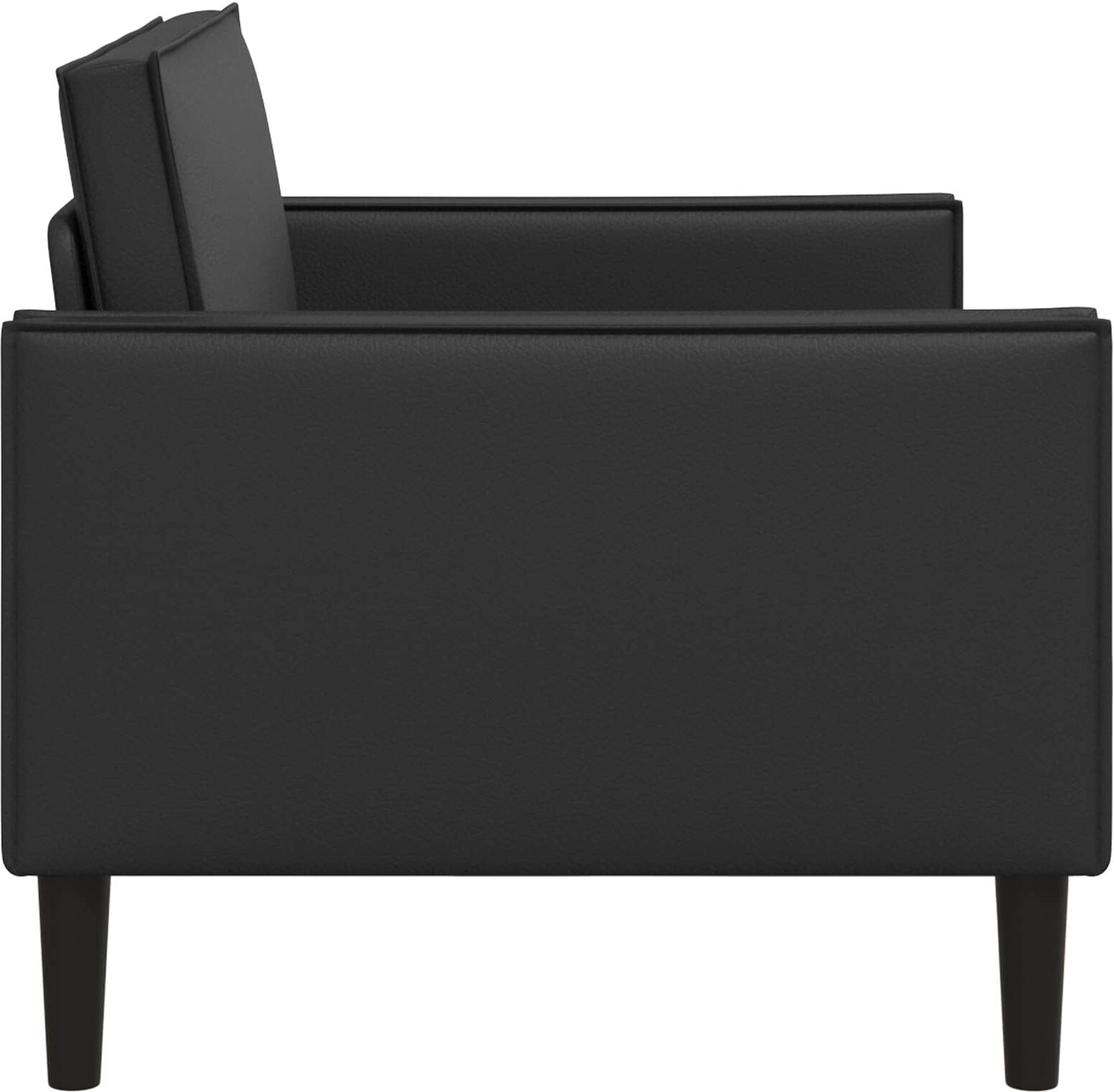 vidaXL Fauteuil XXL Noir Simili cuir
