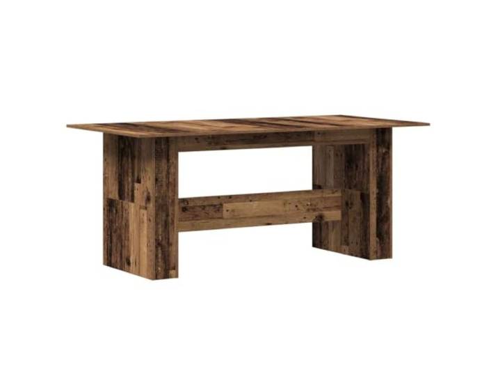 GHVBNMF Esstisch Altholz-Optik 180x90x76 cm Küchen-Tisch Holzwerkstoff Stabiler Speisetisch für Esszimmer und Küche mit pflegeleichter Oberfläche in rustikaler Optik, belastbar bis 60 kg.