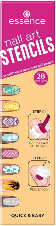 Essence - Nail Art Stencils, 28STK