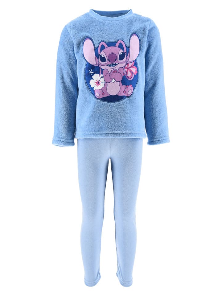 Pyjama "Lilo & Stitch" in Hellblau - 128