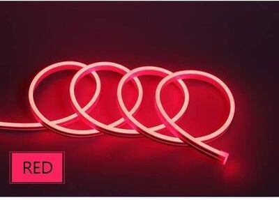 The Cart Load Waterproof Silicone Tube LED Strip, Flexible Neon Lights, Perfect For Signs, Decor, And DIY Projects red 5m 16.4 Feet