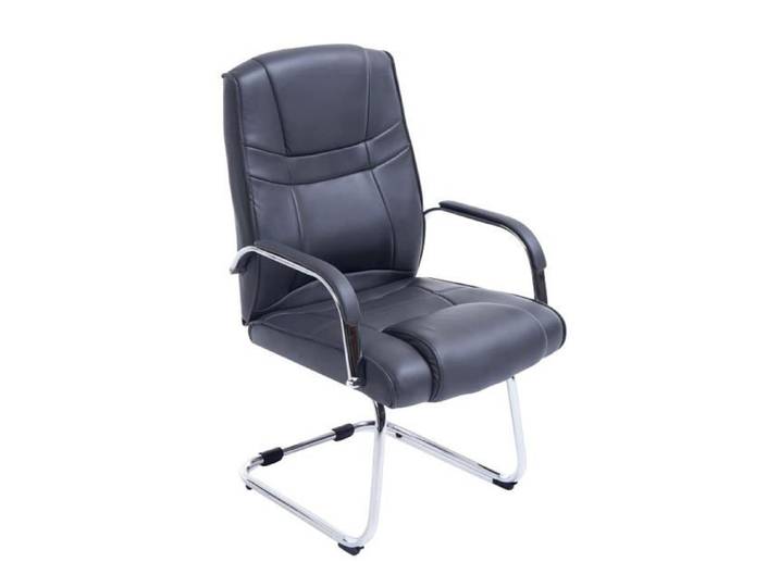Fauteuil de bureau - DÉCOSHOP26 - Modèle 10_0003247 - PVC gris - Charge maximale 180 kg - Design moderne
