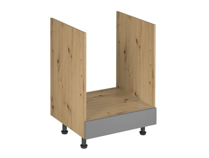 Küchenunterschrank Herdumbauschrank D60ZK – Beige – Push-to-Open