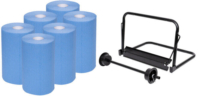 Set STIER Putzpapier-Rollen Basic + STIER Putzpapier-Rollen Wandhalter