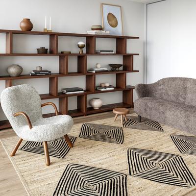 Nuloom Axel Diamond Jute Area Rug