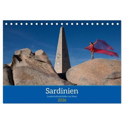 Sardinien - Landschaftsaktbilder am Meer (Tischkalender 2026 DIN A5 quer), CALVENDO Monatskalender