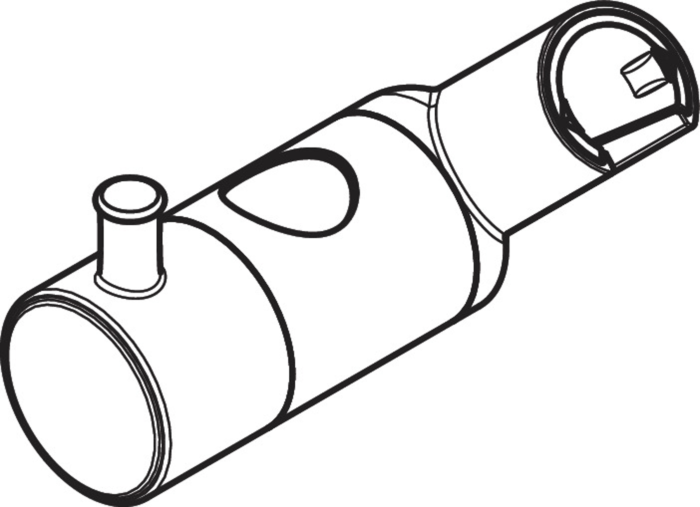 Hansgrohe Schieber Unica Classic 95172000 chrom, für Brausenstange