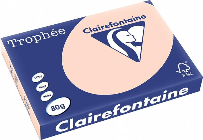 Clairefontaine Kopierpapier Trophée lachs DIN A3 80 g/qm 500 Blatt