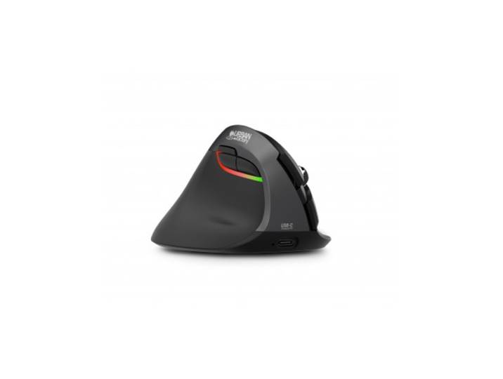 Urban Factory EPL20UF, Gauche, Conception verticale, RF sans fil + Bluetooth, 4000 DPI, Noir