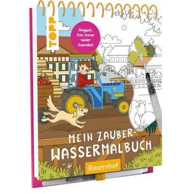 Mein Zauber-Wassermalbuch Bauernhof, Gebundene Ausgabe von Janina Heese, Frechverlag GmbH, 978-3-7358-9148-8
