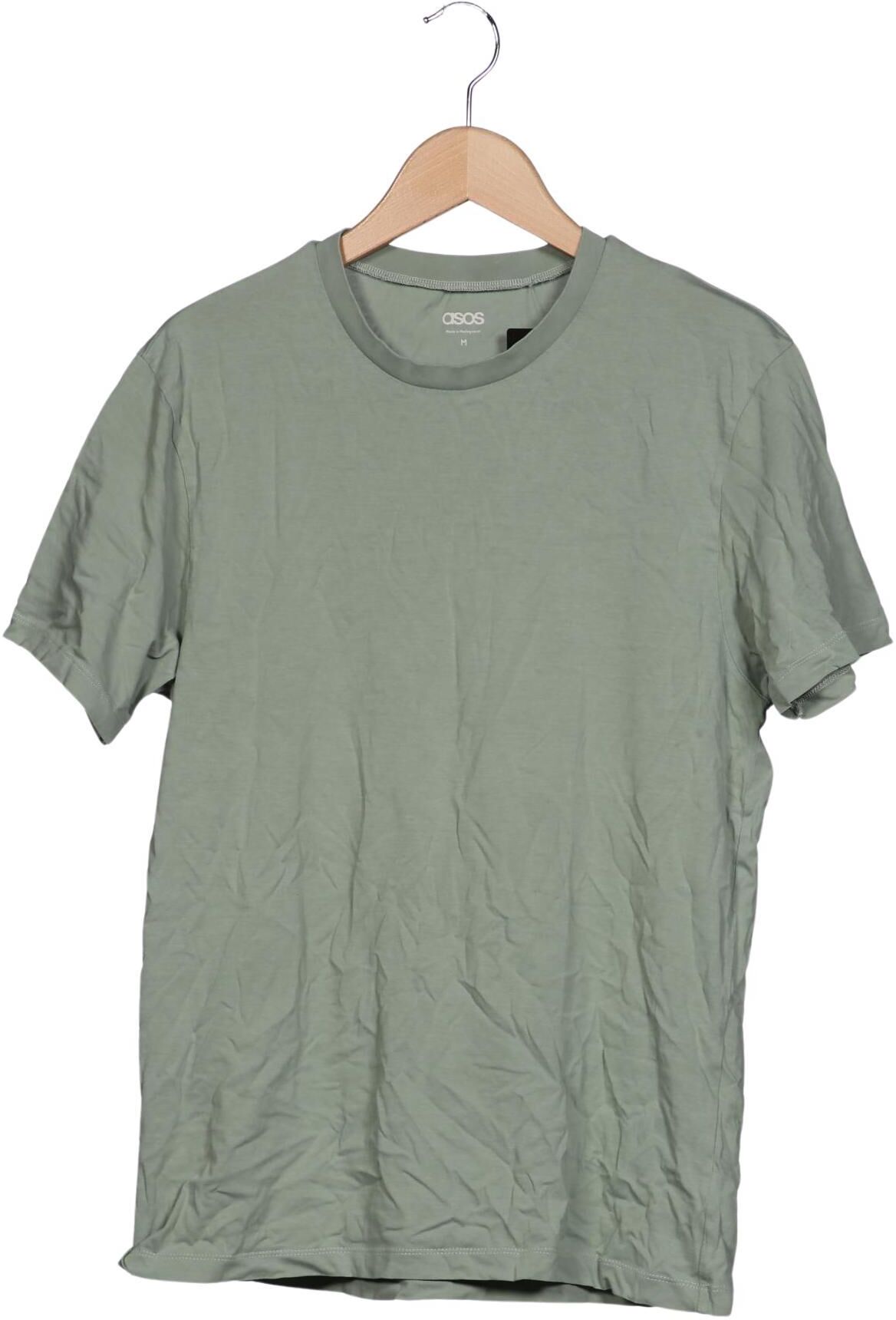 asos Herren T-Shirt, Grün, Gr. M, Baumwolle - Second Hand