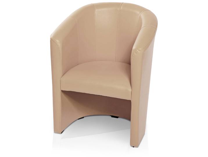 ABIZA Cocktailsessel, Material Kunstleder, beige