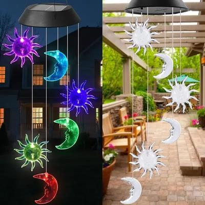 Uplift Picks Outdoor Solar Wind Chime Light Hanging LED Garden Decor 06
