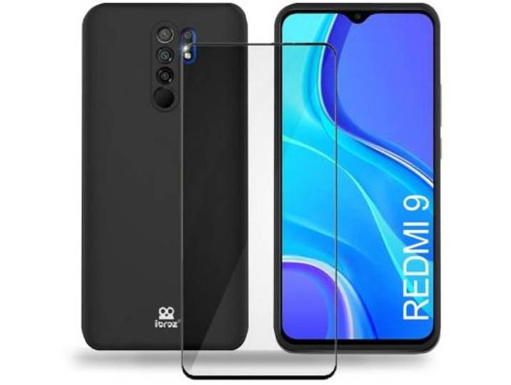 Ibroz - Coque Xiaomi Redmi 9 Coque Noir