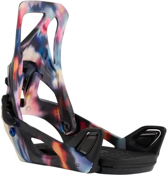 Womens Snowboard Bindings Burton Step On Re:Flex (Floral Blur - 7-8)  - Black;Red;Blue - Size: 7-8 UK
