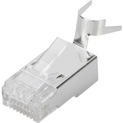 Digitus AK-219604-100 DIGITUS Modularstecker für Rundkabel, CAT 6A, geschirmt - 100 Stk. AK-219604-100 RJ45 Stecker Polzahl Sensoren 8P8C Silber 100 St.